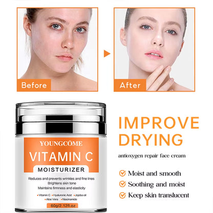 Vitaminc Face Cream Skincare Pigment Spots Freckles Remover Whitening Moisturizing Anit-Aging Beauty Health Cosmetics
