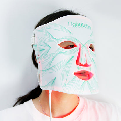 LED Light Therapy Silicone Facial Mask – Anti-Ageing, Acne & Brightening Skin Treatment