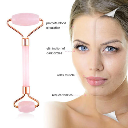 Coffret Roller Visage en Résine de Cire d'Abeille et Pierre Gua Sha – Sculpte, Illumine et Raffermit la Peau