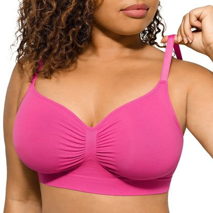 Feelingirl Women'S Wireless Bra Comfort Bralettes No Underwire Unlined Cami Bra Seamless Tshirt Bras Sports Bra Bralette Basic Comfortable Fit Womenswear Everyday up to 44DD Mother’S Day #Summervibes