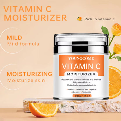 Vitaminc Face Cream Skincare Pigment Spots Freckles Remover Whitening Moisturizing Anit-Aging Beauty Health Cosmetics