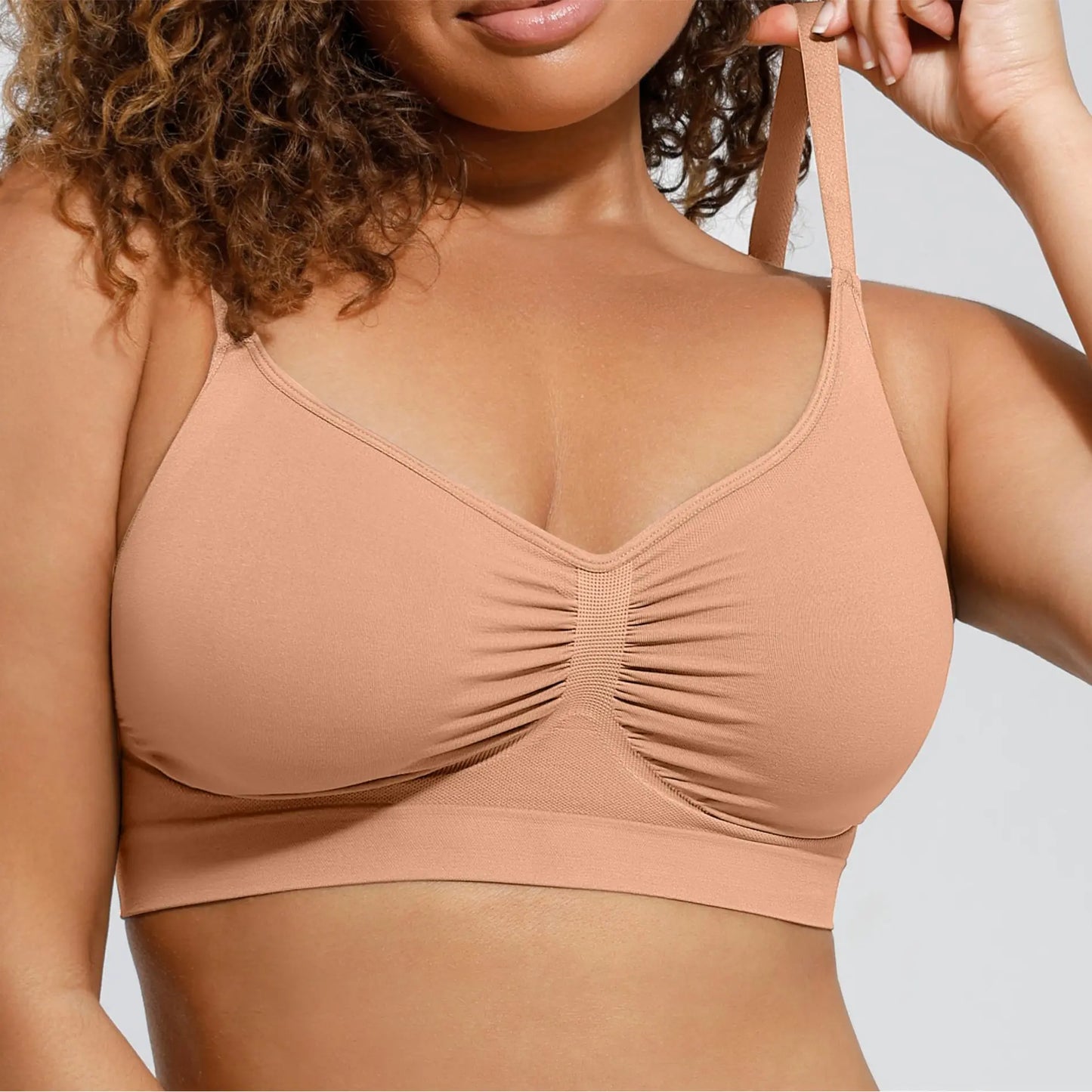 Feelingirl Women'S Wireless Bra Comfort Bralettes No Underwire Unlined Cami Bra Seamless Tshirt Bras Sports Bra Bralette Basic Comfortable Fit Womenswear Everyday up to 44DD Mother’S Day #Summervibes